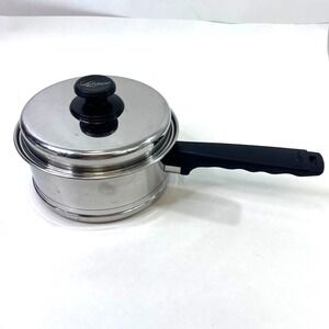 Lifetime 1.5 Qt Saucepan with Lid Stainless Steel USA Made 18/8 Vintage